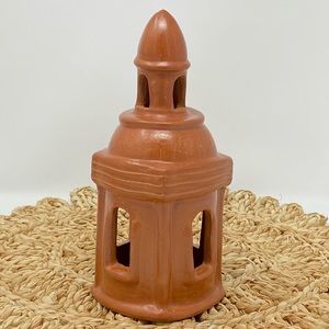 Terracotta Lantern Mission Bell Tower Candle / Tea Light Holder